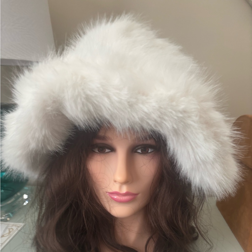 Luxury White Faux Fur Russian Hat - Women’s Winter Accessory